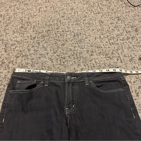 PrAna Dark Gray Mid-Rise Straight Leg Denim Jeans Size 8 - Picture 5 of 8